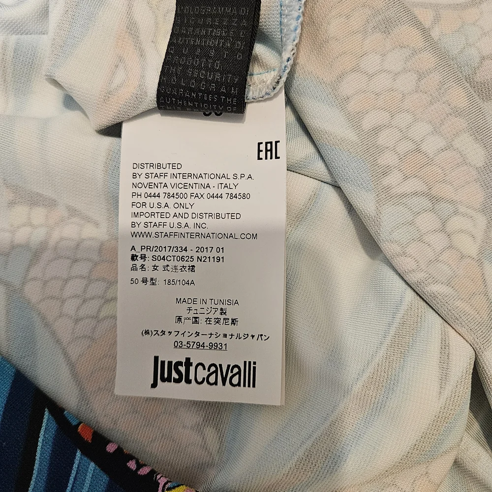 Just Cavalli Exotic Snake & Palm Dress Size: IT 50 Fits US 12-14 XL - Picture 10 of 16